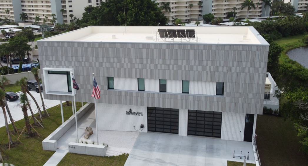 Roof Replacement by Crowther Roofing and Cooling at Sarasota Fire Station